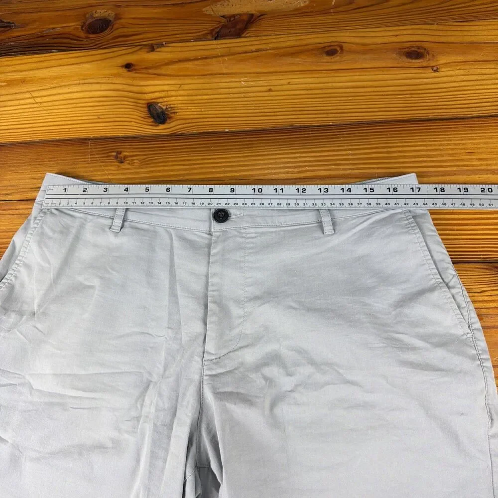 Faherty Men's Casual Golf Shorts Gray Size 34
